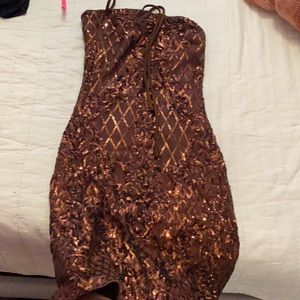 Cute short shiny sparkling dress